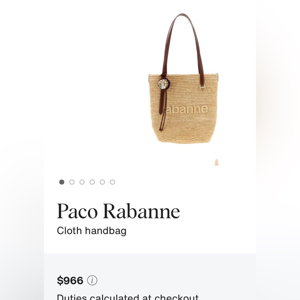 Rabanne Cabas Bag⭐️NEW - Picture 13 of 13